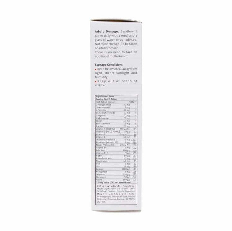 مکمل مولتی ویتامین و مینرال نوتراکس مناسب آقایان 30 عددی