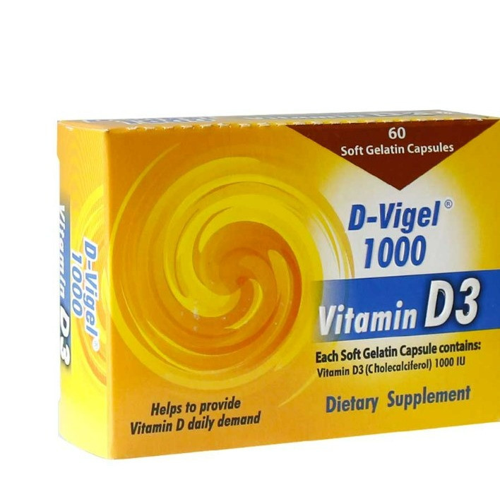 ویتامین D3 دی ویژل 1000 واحدی دانا بسته 60 عددی