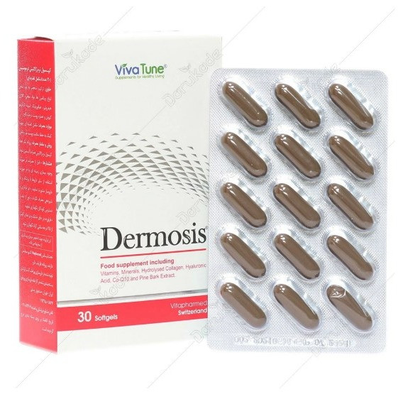 درموسیس کلاژن پلاس هیالورونیک اسید ویوا تیون بسته 30 عددی