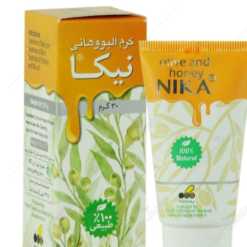 کرم ترمیم کننده نیکا مدل الیو و هانی وزن 60 گرم مناسب انواع پوست