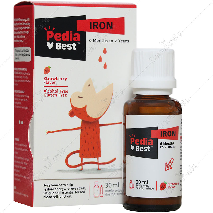 مکمل قطره آهن پدیابست 30 میلیلیتر