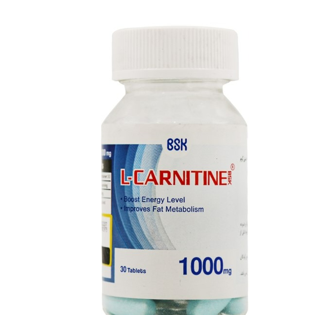 ال کارنیتین 1000 میلی گرم بی اس کی 30 عددی