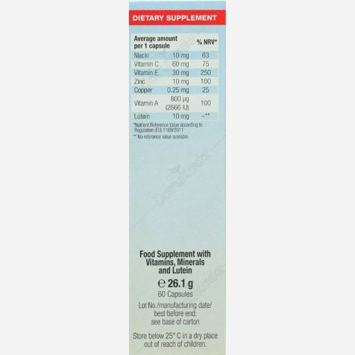 کپول تقویت چشم اوژن یوروویتال 60 عددی